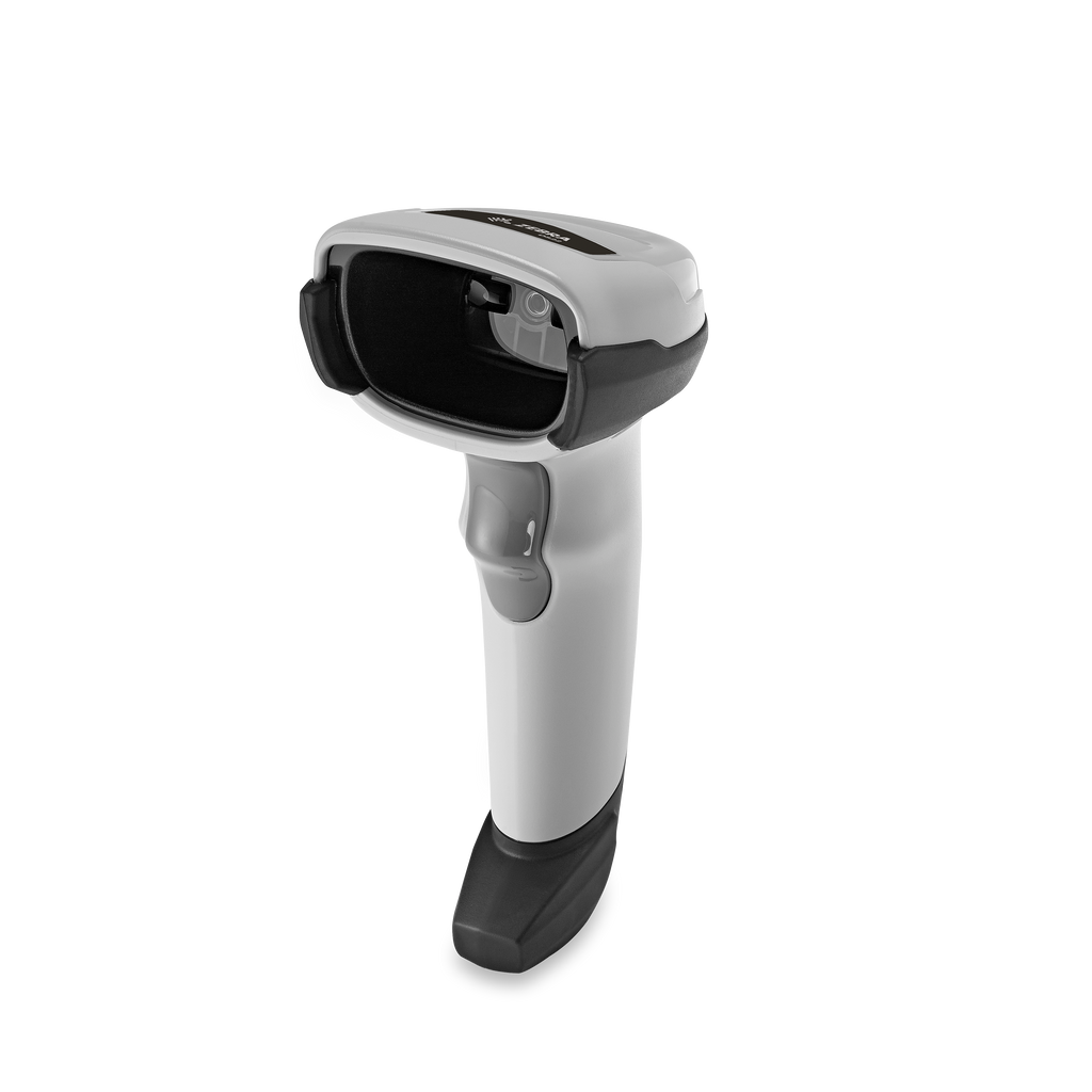 Zebra 2D USB Barcode Scanner with Stand (DS2208) white 2D USB scanner with stand