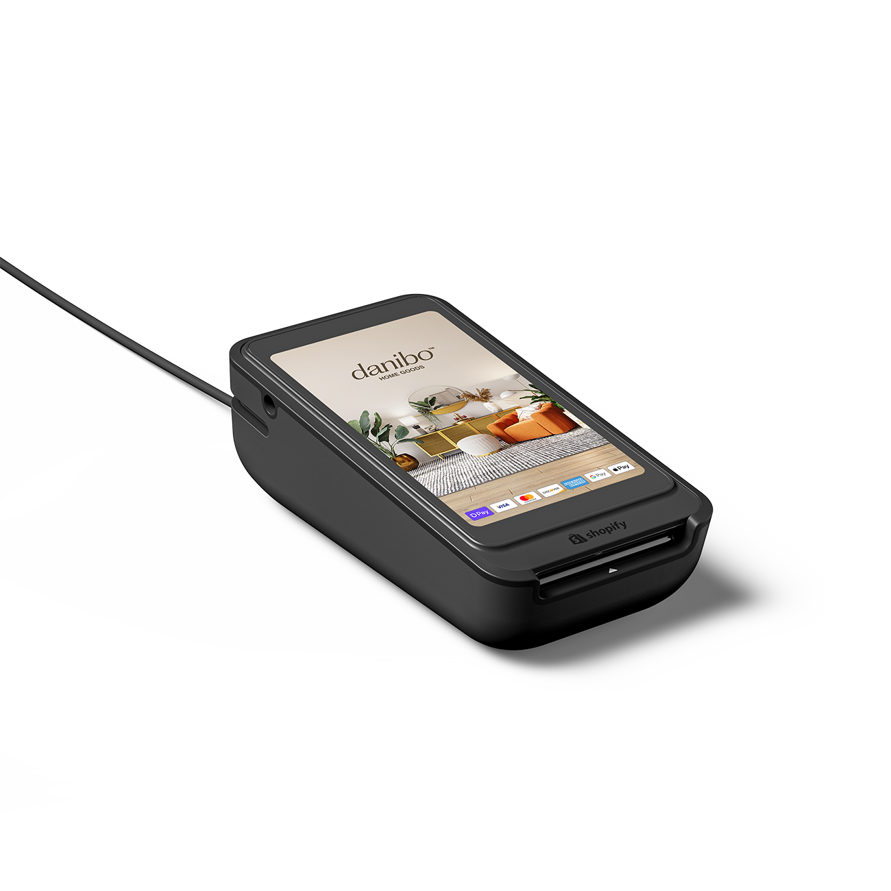 Wireless Countertop Bundle payment processing device front perspective view