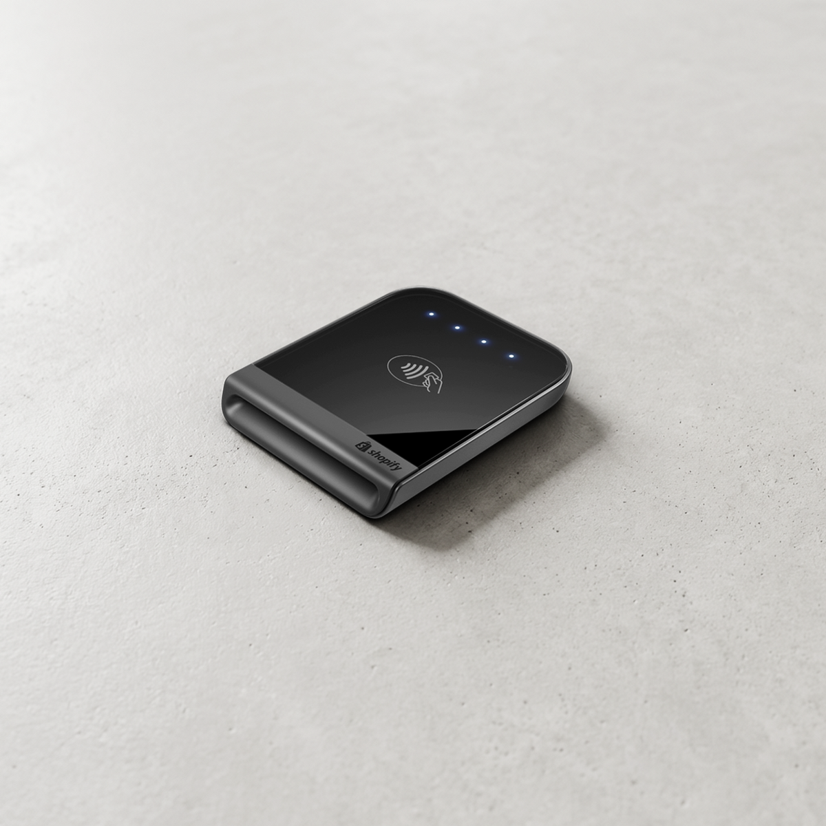 Shopify Tap & Chip Card Reader (US only) for contactless and chip payments alternate angle