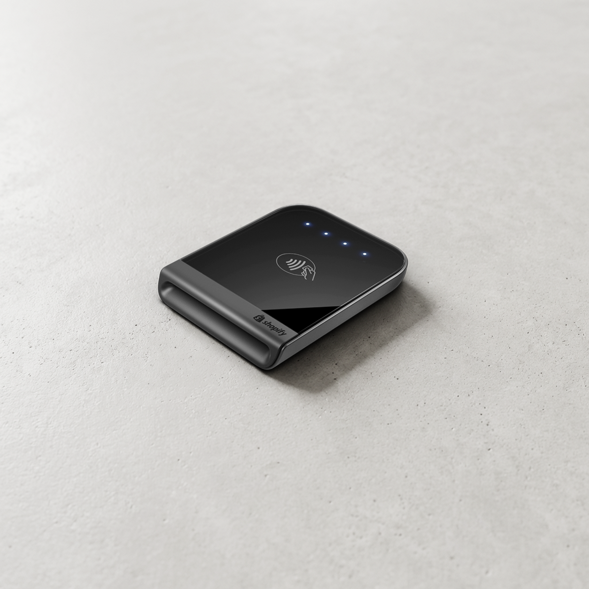Shopify Tap & Chip Card Reader (US only) for contactless and chip payments alternate angle