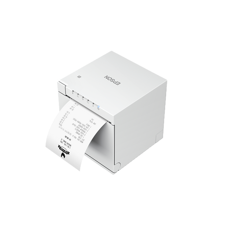 Epson OmniLink Bluetooth/LAN/USB/Wi-Fi Receipt Printer (TM-m30III) white for wireless POS printing